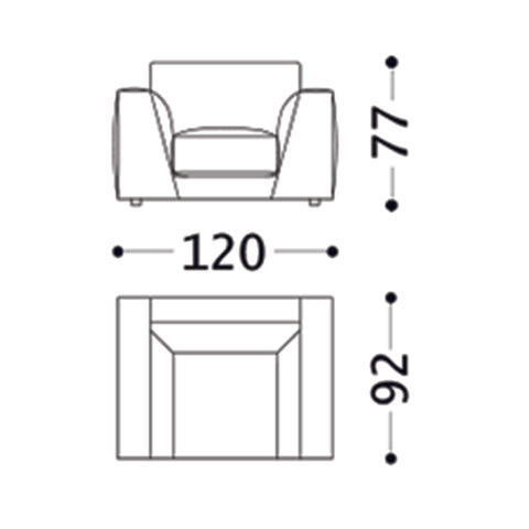 Armchair trong nhà KARN / không nệm lưng - Cty CP TM TAG armchair trong nhà #