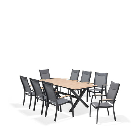 Bộ bàn ghế ngoài trời PANAMA dark 200 - Cty CP TM TAG bộ bàn ghế ăn ngoài trời #