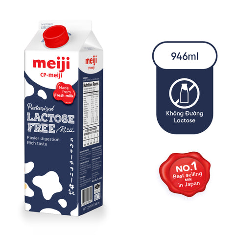 Sữa Tươi Thanh Trùng không lactose Meiji 946ml - Cty CP TM TAG Milk #