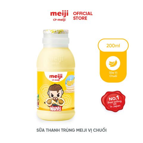 Sữa Tươi Thanh Trùng hương vị chuối Meiji 4x200ml - Cty CP TM TAG Milk #