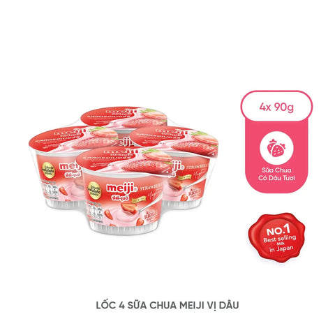 Sữa chua Dâu Meiji 4x90ml - Cty CP TM TAG Yogurt #