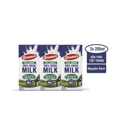 Sữa tươi tiệt trùng nguyên kem Avonmore 3x200ml - Cty CP TM TAG Milk #